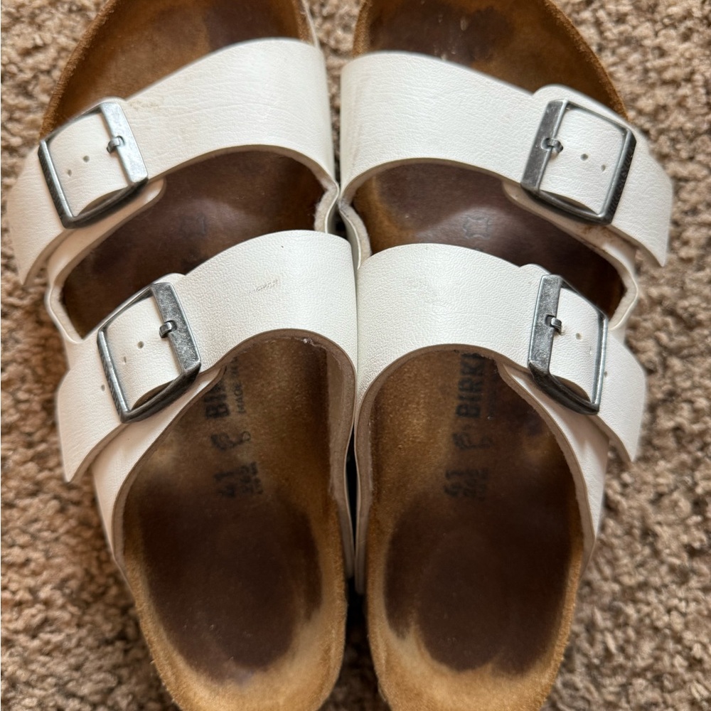Birkenstock Women's Arizona White Sandals